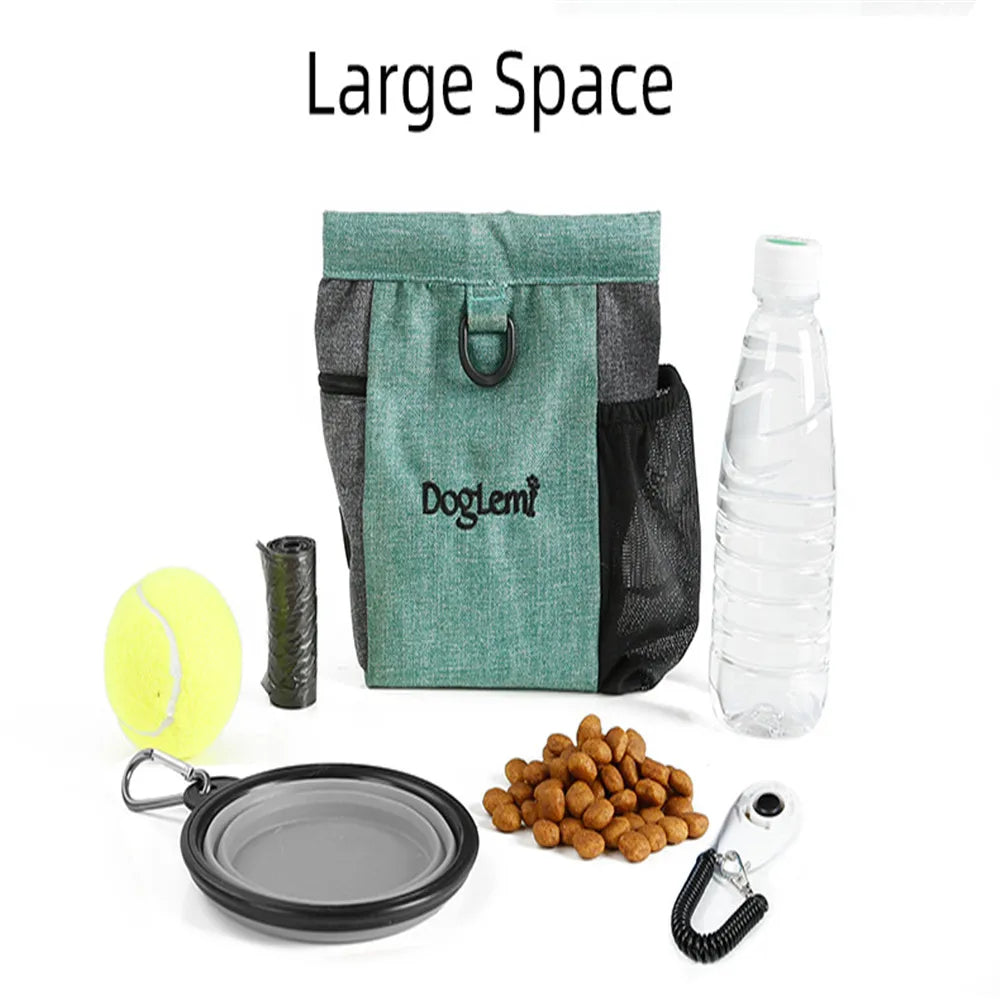 Professional Pet Treat Dog Pouch Tote Bag Waist Bag Multifunction Training Dog Helpers for Dogs