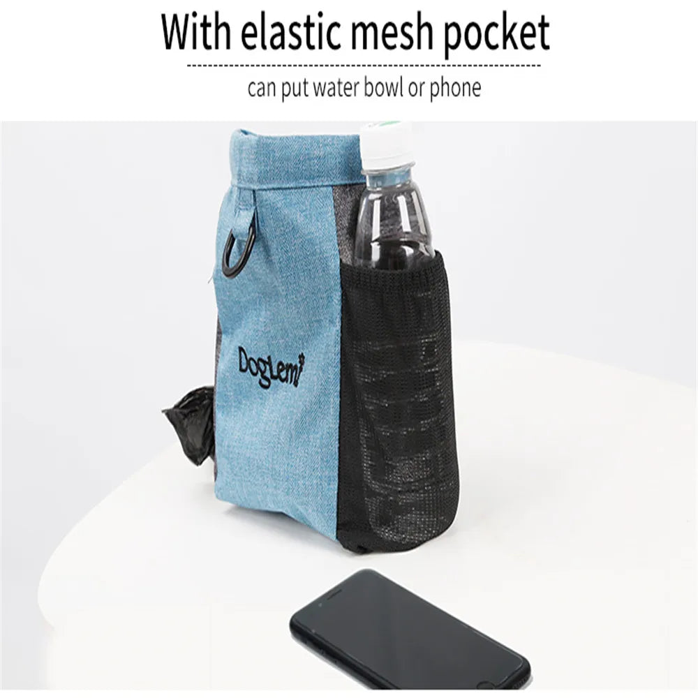 Professional Pet Treat Dog Pouch Tote Bag Waist Bag Multifunction Training Dog Helpers for Dogs