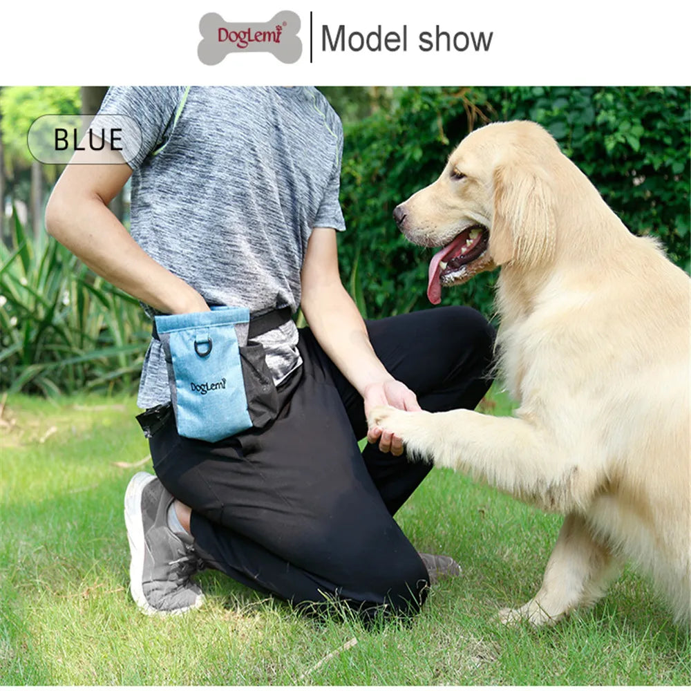 Professional Pet Treat Dog Pouch Tote Bag Waist Bag Multifunction Training Dog Helpers for Dogs