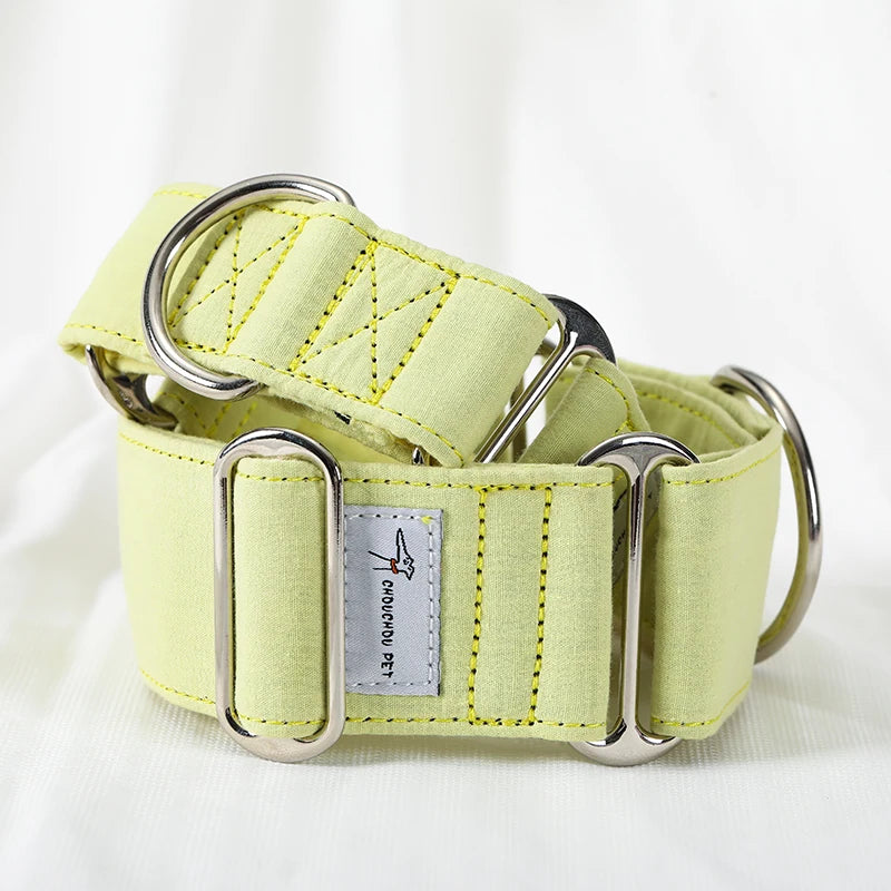 Martingale Cotton Dog Collar