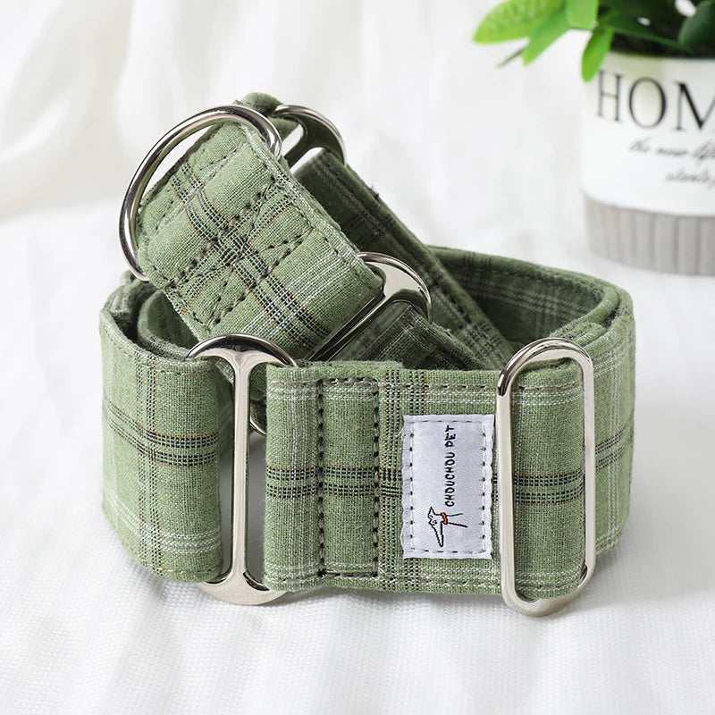 Martingale Cotton Dog Collar