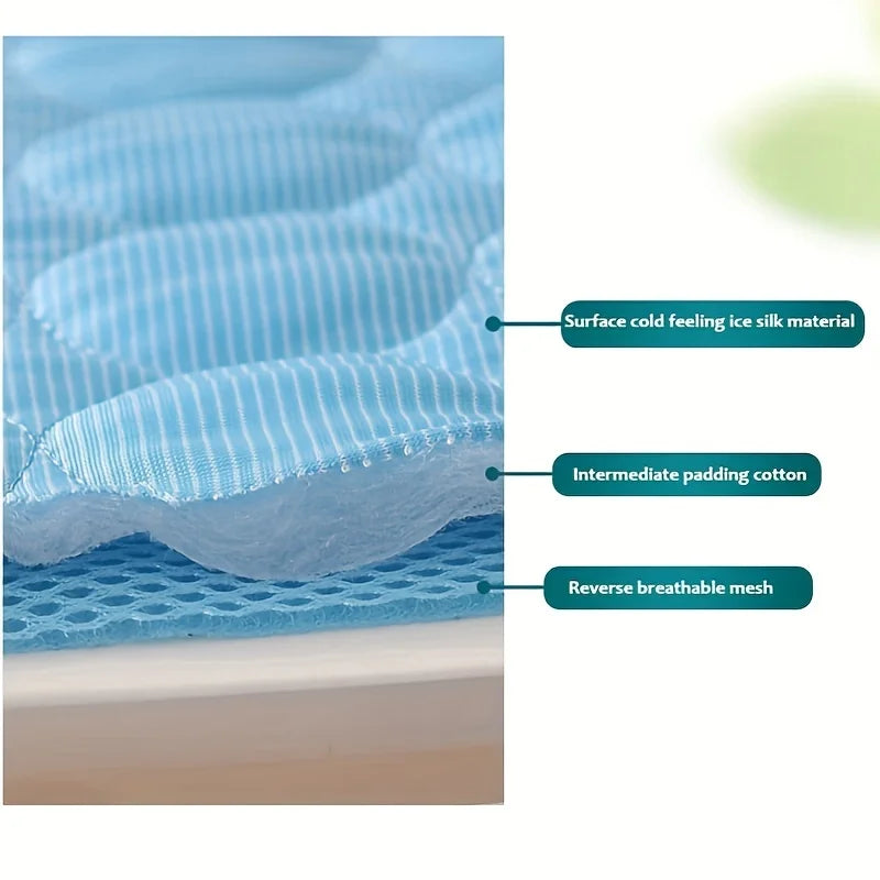 Pet Cooling Mat - Durable, Waterproof Bottom - Chill Relief for Dogs - Easy Clean - Summer Comfort