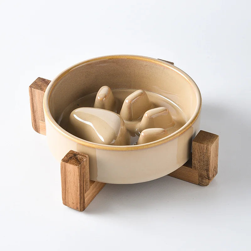 Ceramic Slow Feed Bowl