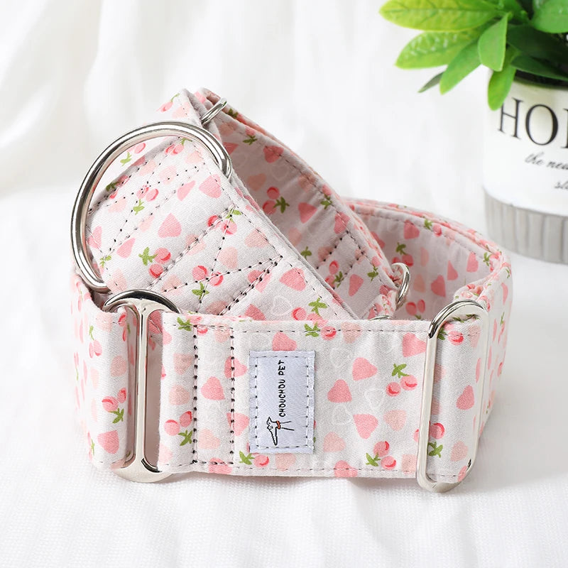 Martingale Cotton Dog Collar
