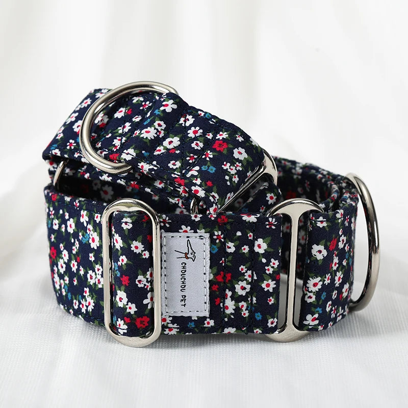 Martingale Cotton Dog Collar