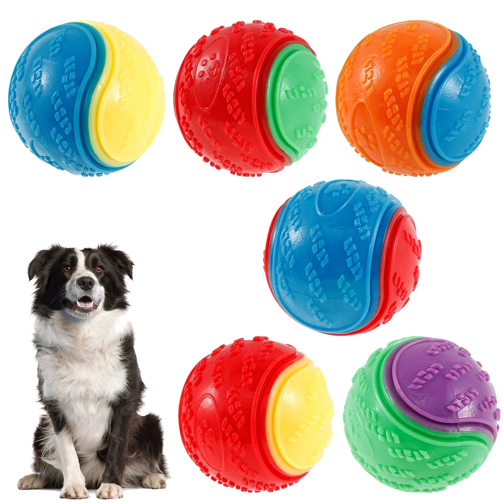 Squeaky Chew Ball Set